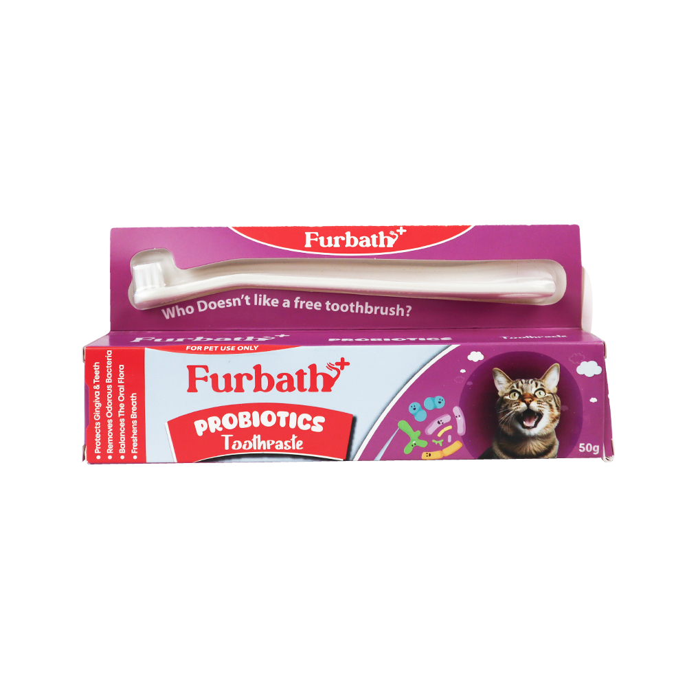 Furbath+ Probiotics Toothpaste for Cats – 50g
