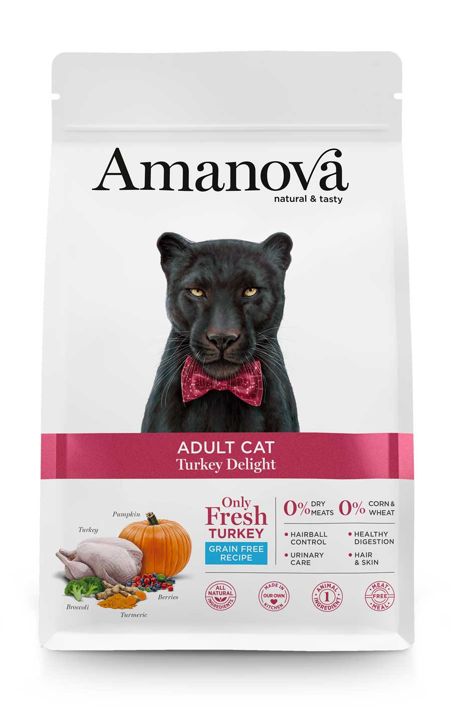 Amanova Cat Adult Turkey & Pumpkin No Grain 4kg