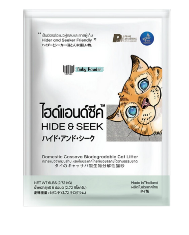 Hide and Seek Organic Cat Litter Baby Powder(6L)