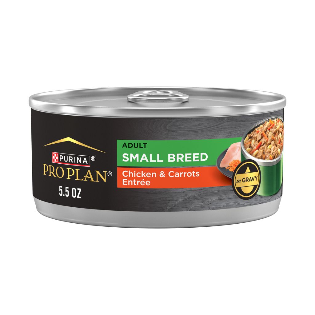 Pro Plan Adult Small Breed Chicken And Carrots Entree In Gravy Wet Dog Food 156g