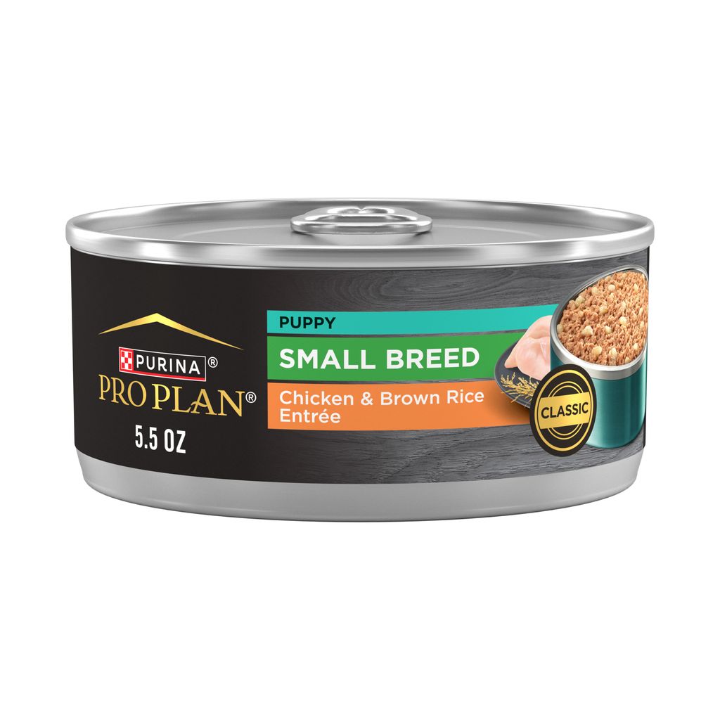 Pro Plan Puppy Small Breed Chicken And Brown Rice Entree Wet Dog Food 156g