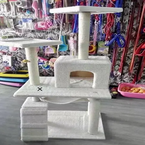 Wooden Cat Tower Scratching Post