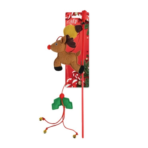 Flying Reindeer Cat Wand