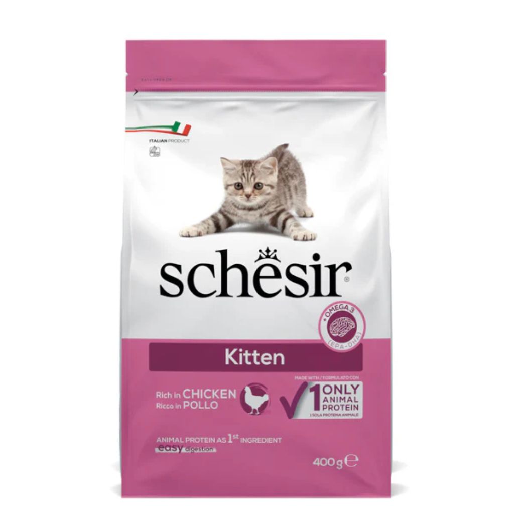 Schesir Dry Cat Food for Kittens Single Protein Chicken 400g