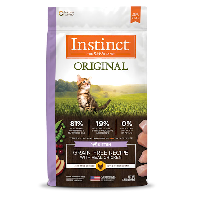 Instinct Raw Inspired Kibble (Kitten) Chicken – 4.5 lb/2 kg