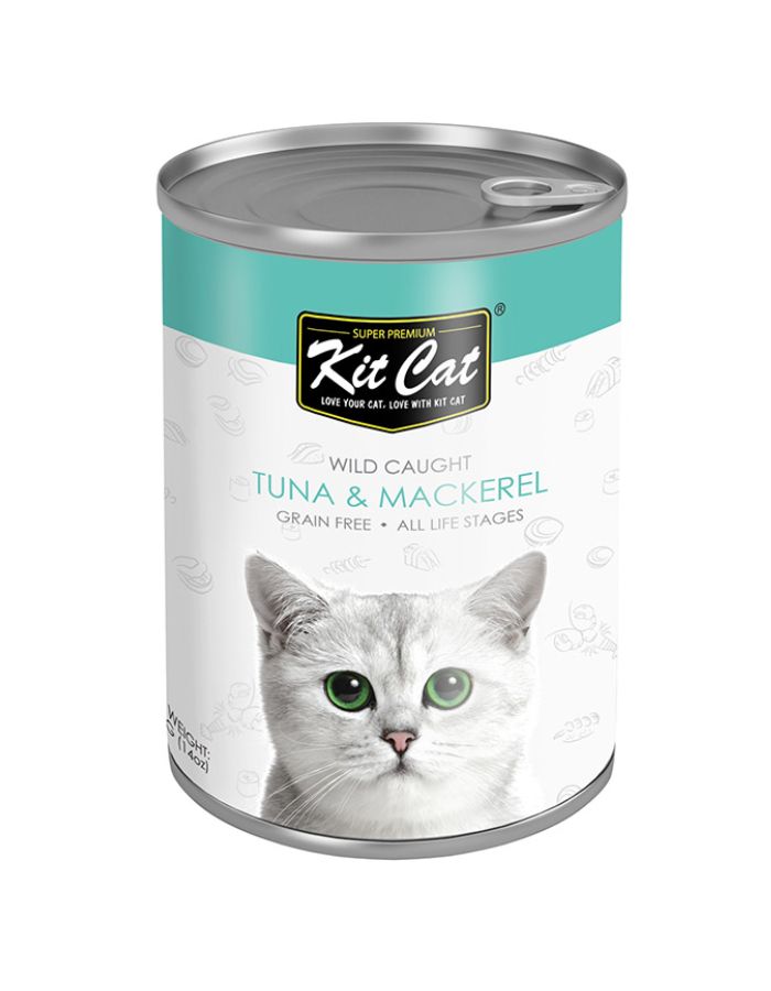Kit Cat Wild Tuna with Mackerel 400g | Healthy Wet Cat Food