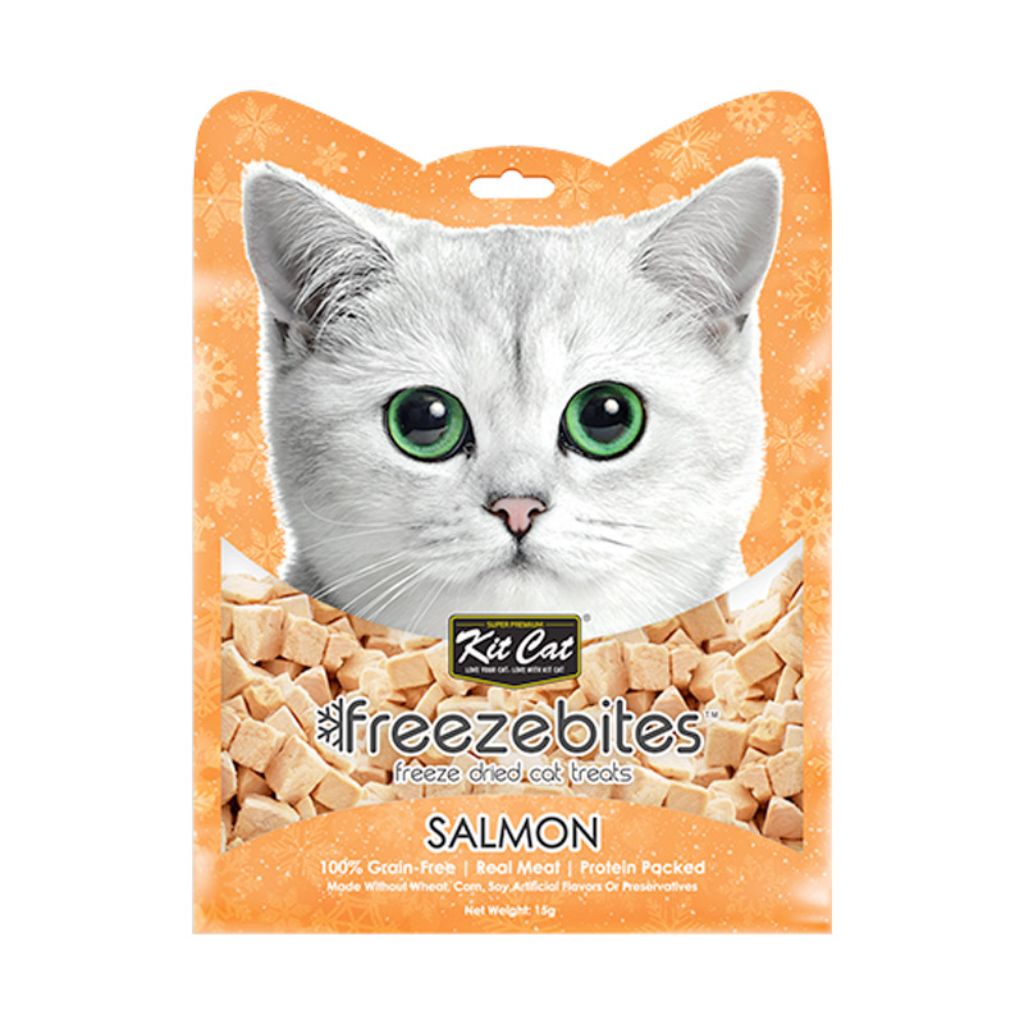 Kit Cat Freezebites Salmon 15g – Healthy Single-Ingredient Cat Treats