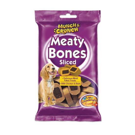 Munch &amp; Crunch Meaty Bones sliced 140gm tr039g