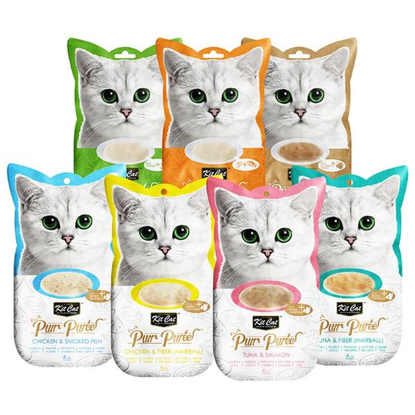 Kit Cat Purr Puree Lickable Cat Treats – 4 x 15g Sachets