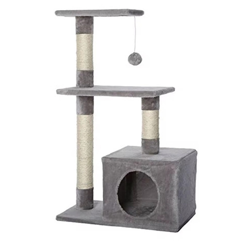 Saas Cat Tree Medium Gray (M 50x30x84 CM)