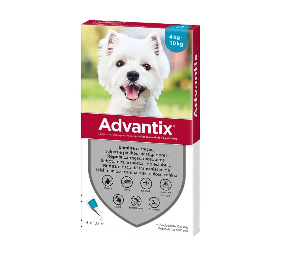 ADVANTIX SPOT-ON SOLUTION FOR DOGS 1.0ML 4-10KG