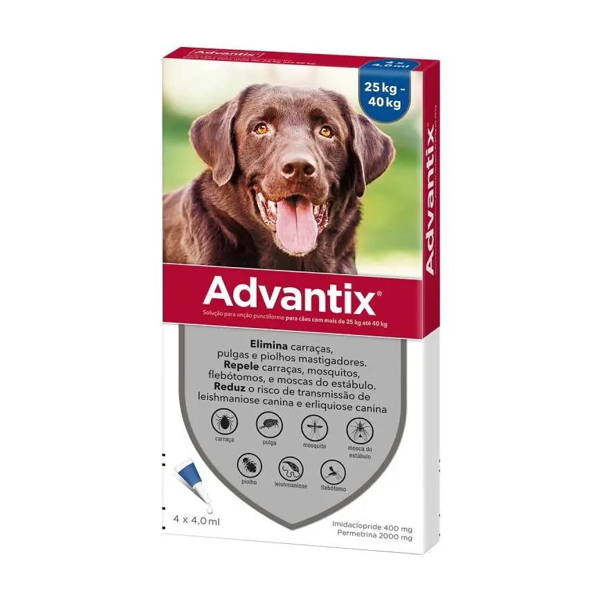 Advantix Spot-On Solution For Dogs 4.0ml 25-40kg