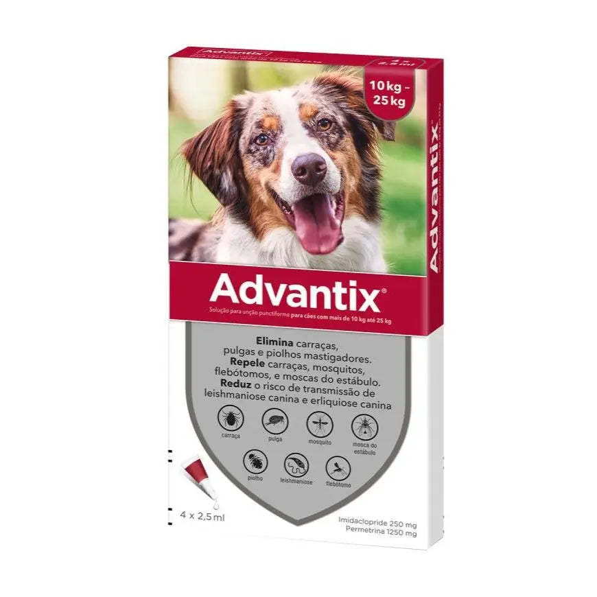 ADVANTIX SPOT-ON SOLUTION FOR DOGS 2.5ML 10-25KG