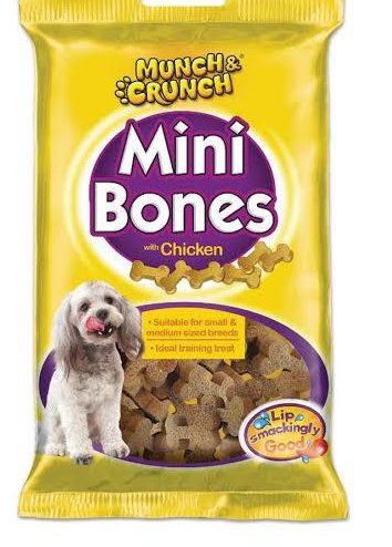 Munch &amp; Crunch Mini Bones Lamb 140gm tr039k