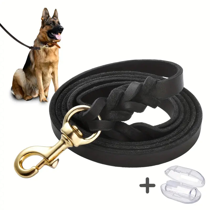 GSD Leather Leash For Pets