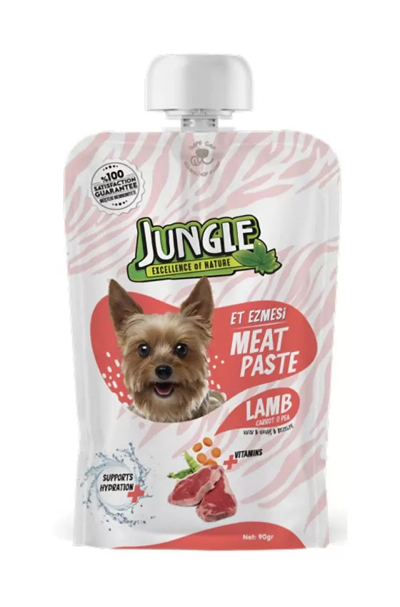 Jungle Tasty Meat Pastes Lamb + Carrot & Pea For Dog 90gr