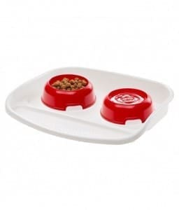 Ferplast Lindo Plastic Bowls With Tray