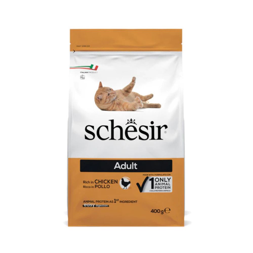Schesir Cat Dry Food Adult Maintenance Chicken 400g – Complete & Balanced Premium Nutrition
