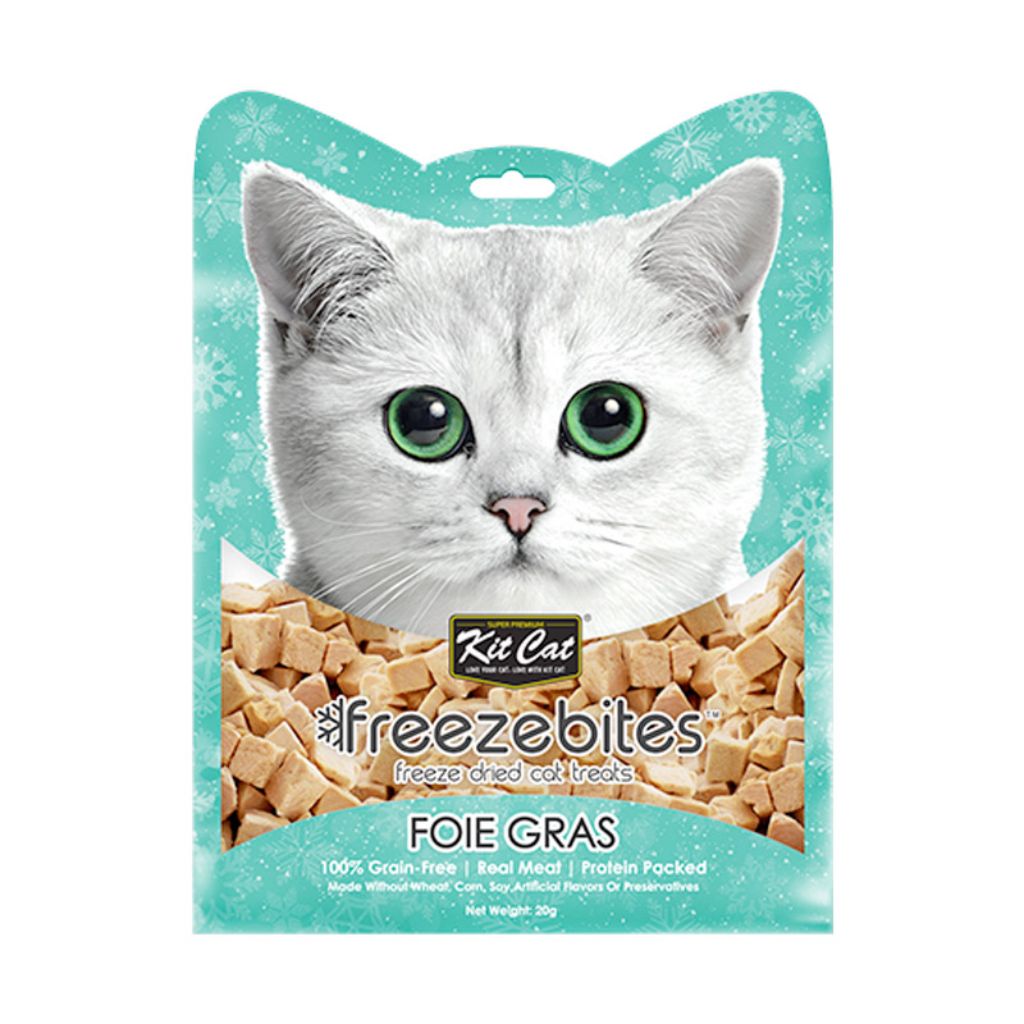 Kit Cat Freezebites Foie Gras (Duck Liver) 20g – Gourmet Single-Ingredient Cat Treats