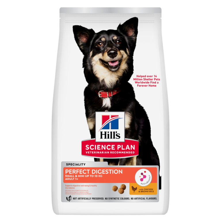 Hill’s Science Plan Perfect Digestion Small & Mini Adult 1+ Dog Food with Chicken & Brown Rice (3kg)