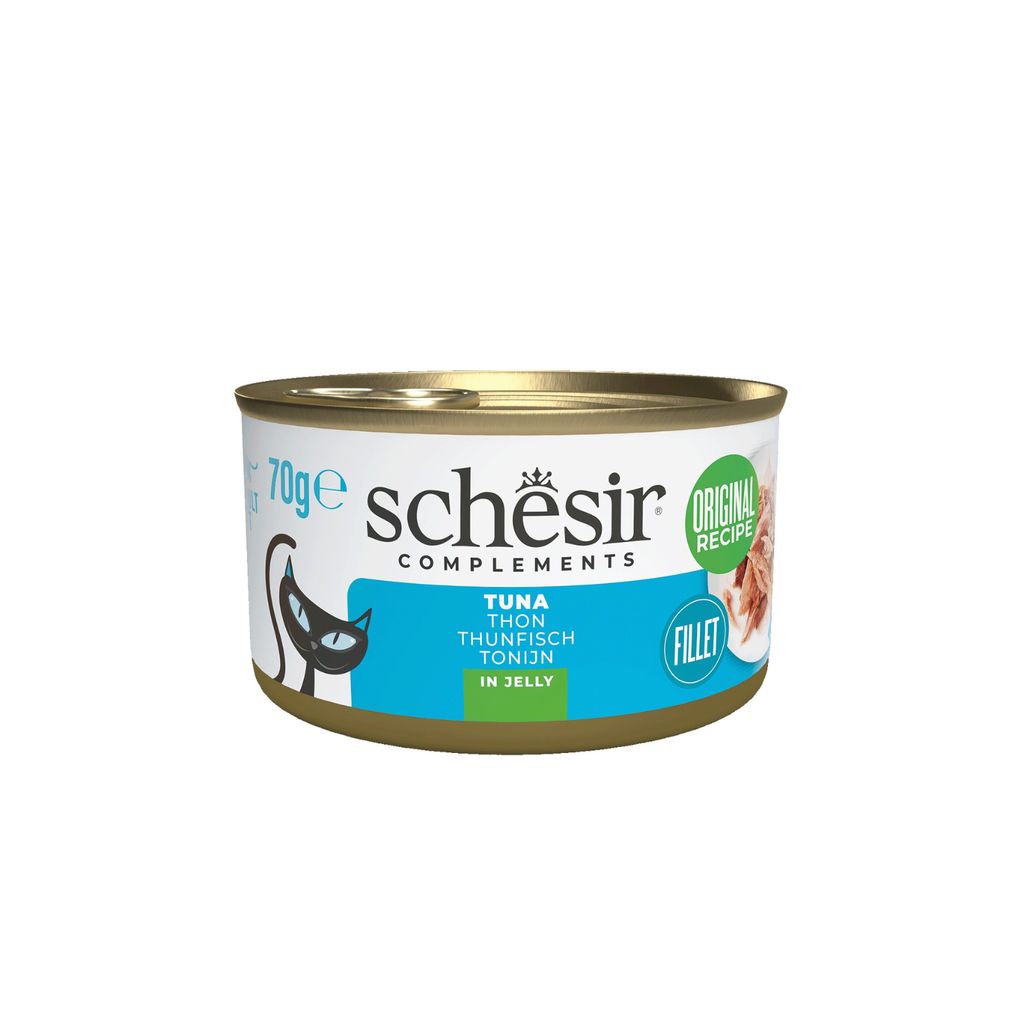Schesir Cat Wet Food Tuna 70g – 12 Pack, Complements in Jelly