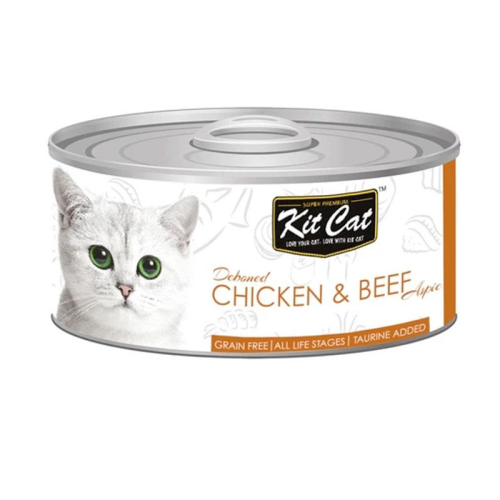 KITCAT TIN CHICK & BEEF 80G