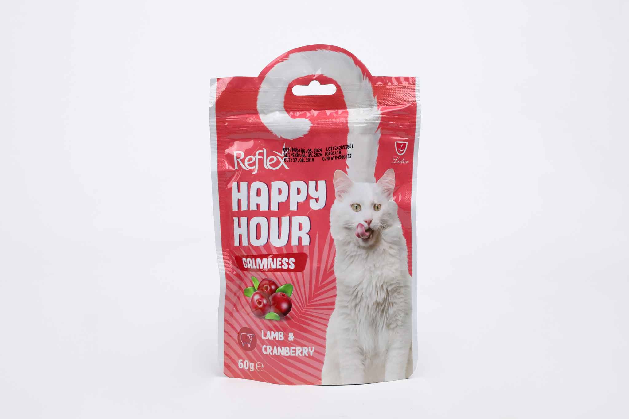 Reflex Happy Hours Lamb &amp; Cranberry calmness cat treat 60gm