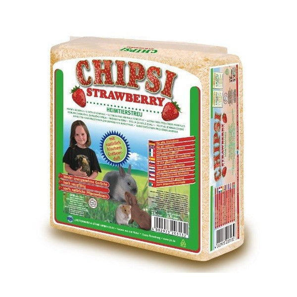 Chipsi Strawberry Scent Small Animal Bedding 3.2KG/NA