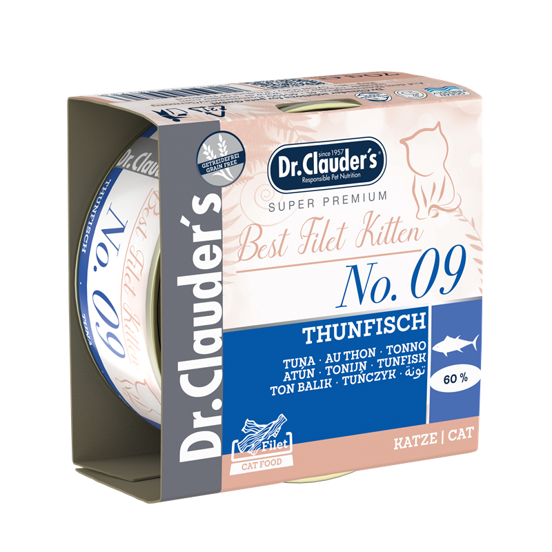 Dr Clauder Best Filet Kitten No 9 Tuna 70g For Kitten