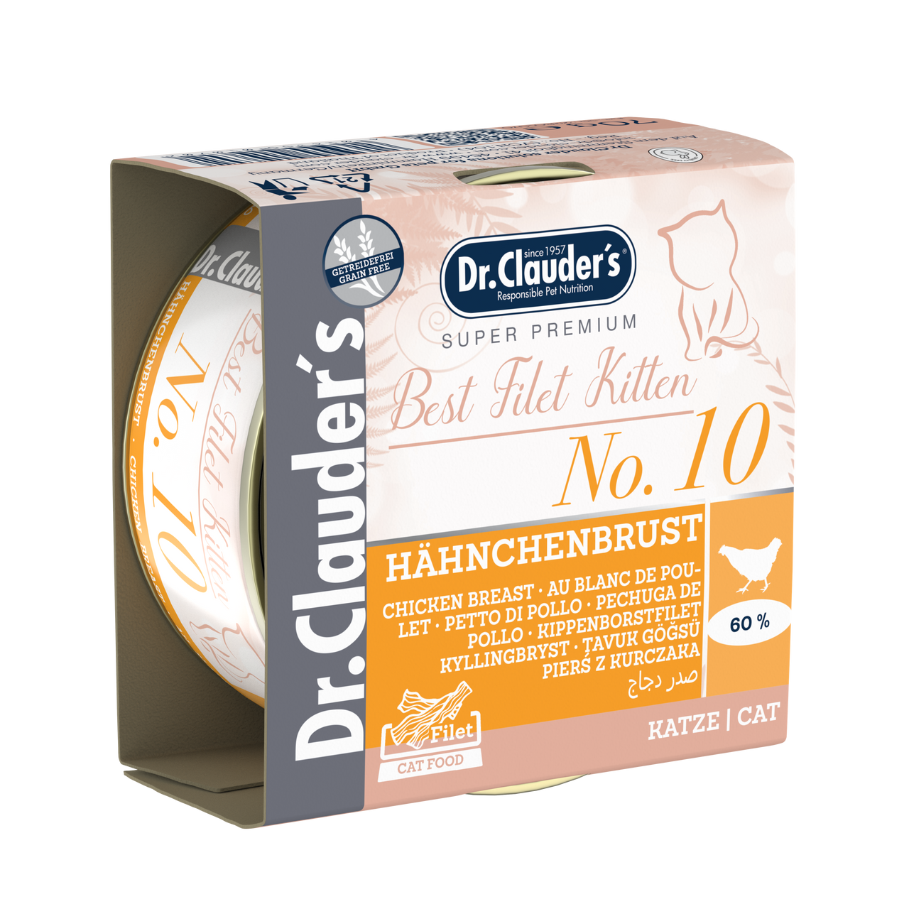Dr Clauder Best Filet No 10 Chicken Breast 70g For Kitten