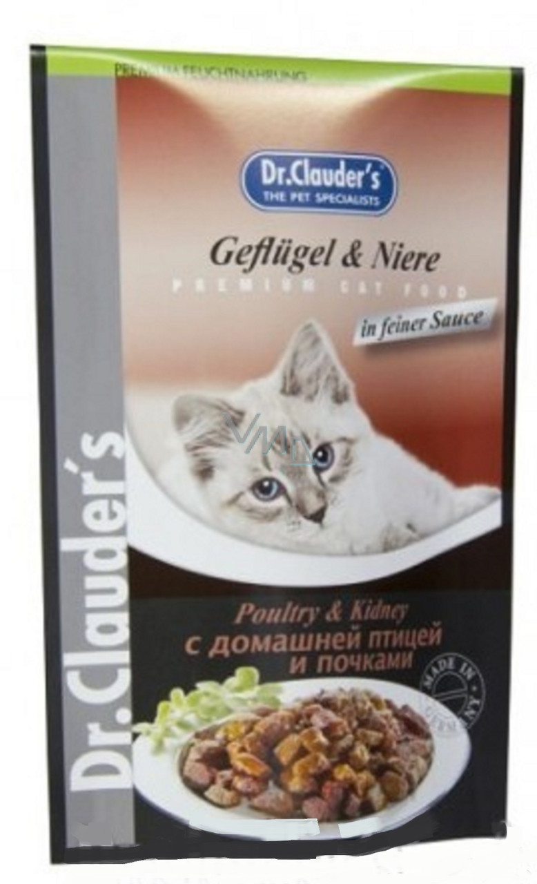 Dr Clauder Cat High Premium Poultry & Kidney 100g