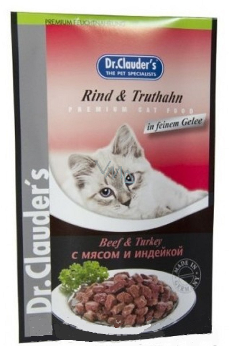 Dr Clauder Cat High Premium Beef & Turkey 100g