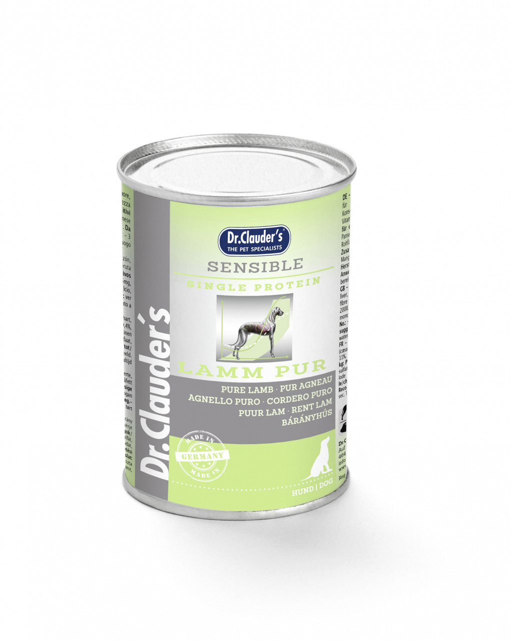 Dr Clauder Dog Wet Diet Sensible Pure Lamb 400g