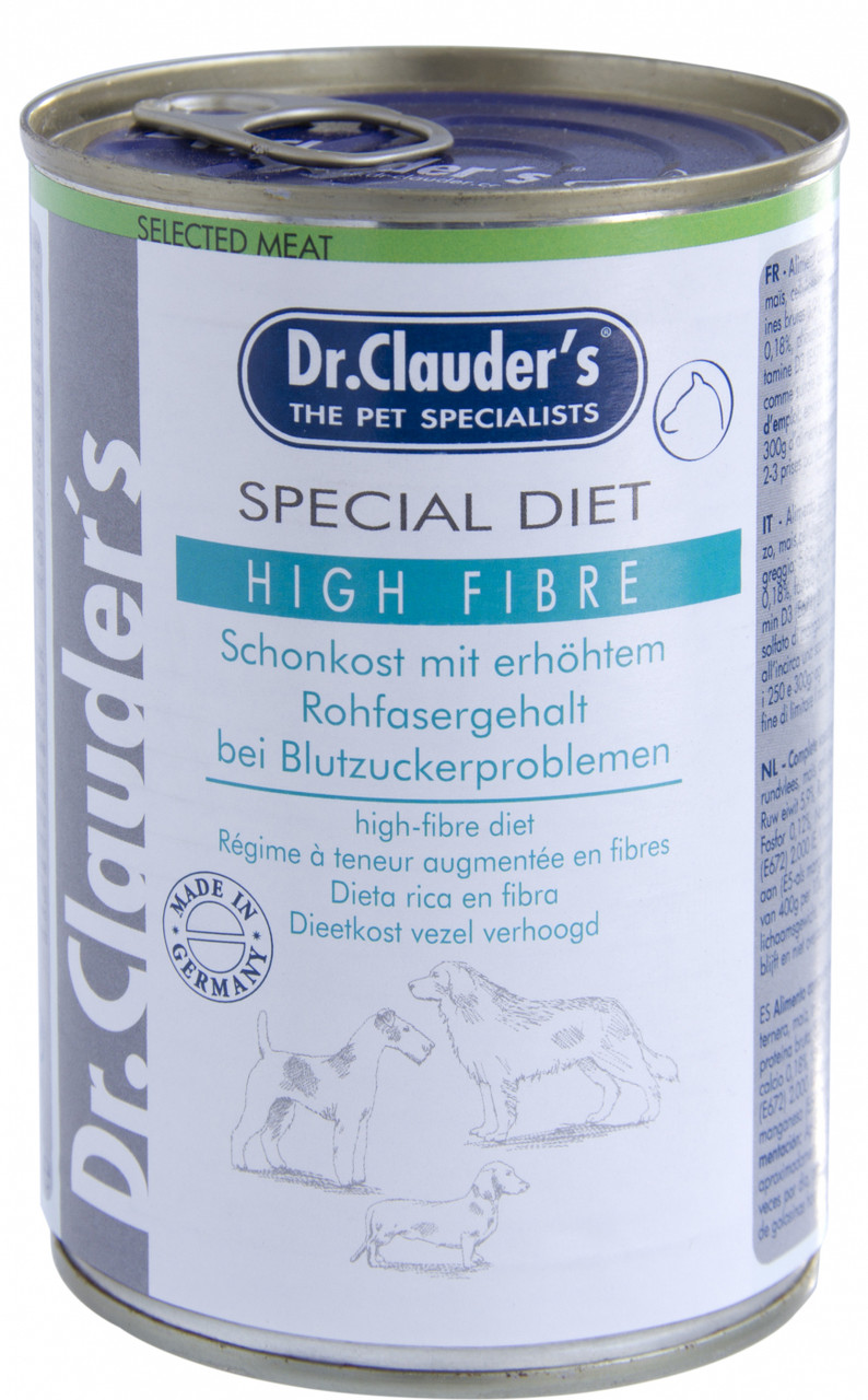 Dr Clauder Dog Superpremium Meat High Fibre Can 400g
