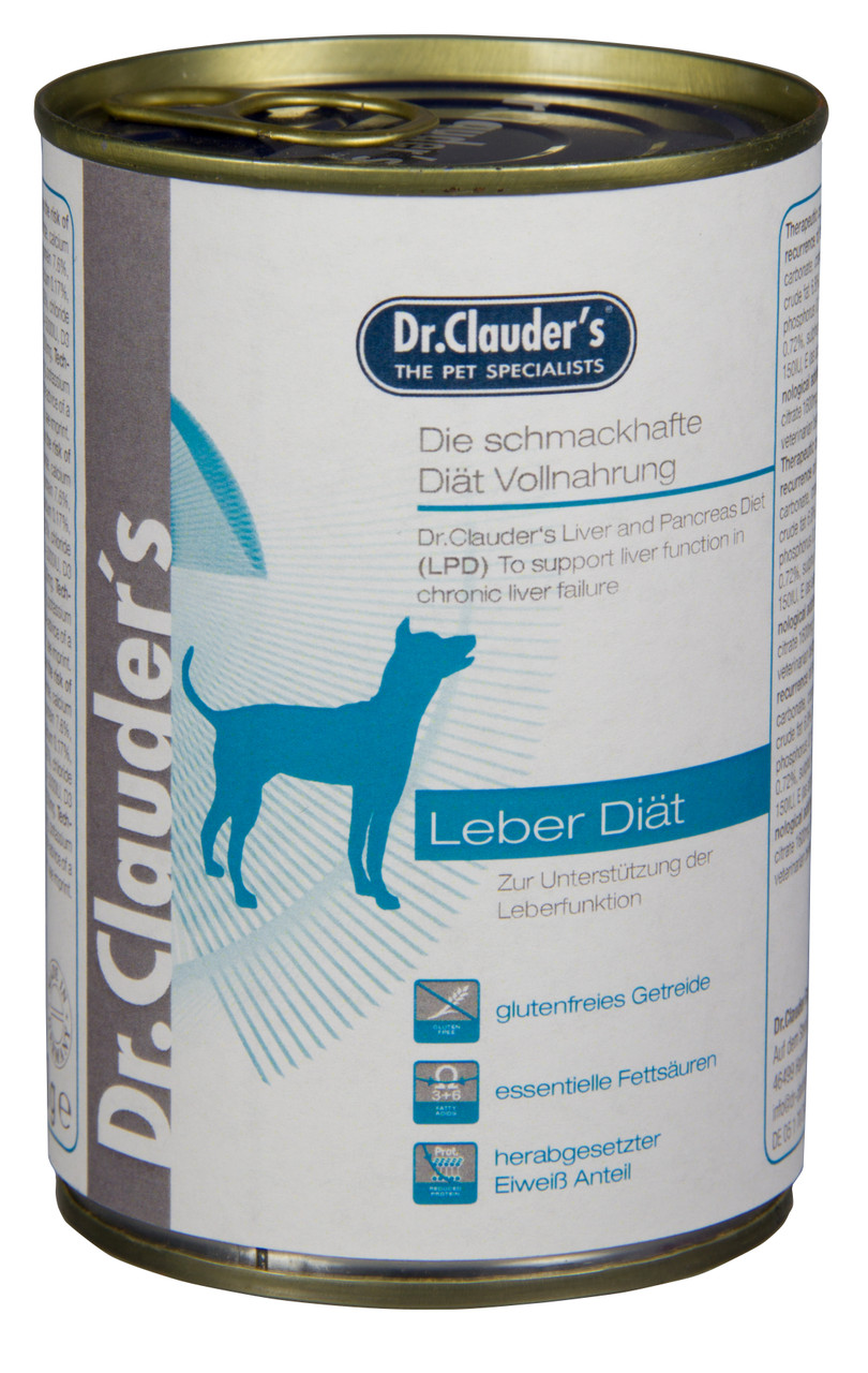 Dr Clauder Dog Can Diet Food Liver Care LPD 400g