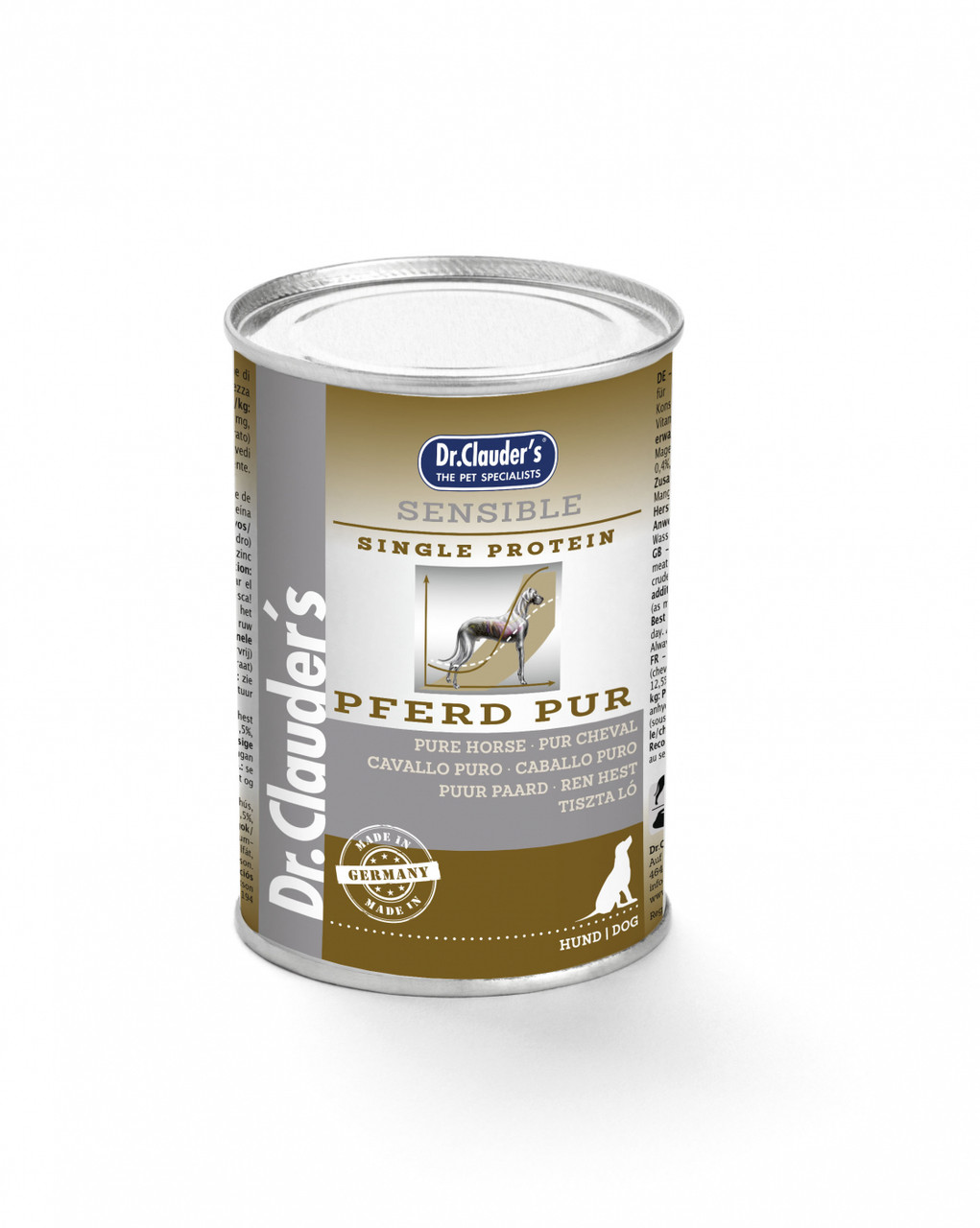 Dr Clauder Dog Wet Diet Sensitive Pure Horse Can 400g