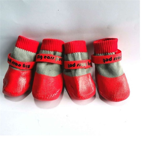 Saas Non Slip Dog Shoes RED/BLUE/BLACK