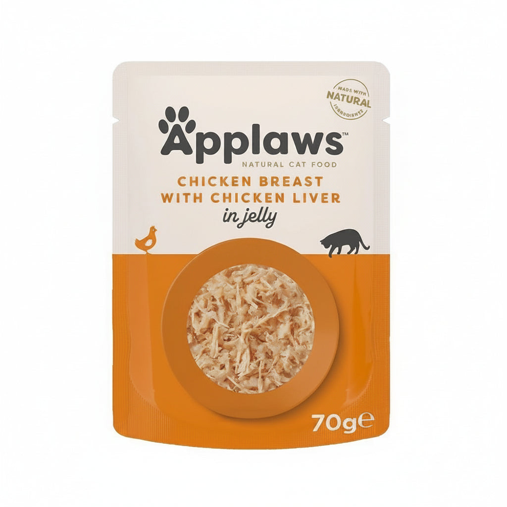 Applaws Chicken with Liver in Jelly Adult Wet Cat Food 70g
