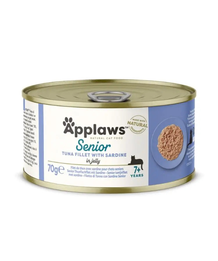 APPLAWS SENIOR IN JELLY WET CAT FOOD 70G TIN