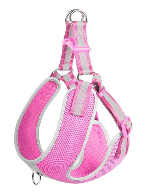 Fida - Step-In Dog Harness Reflective - Pink