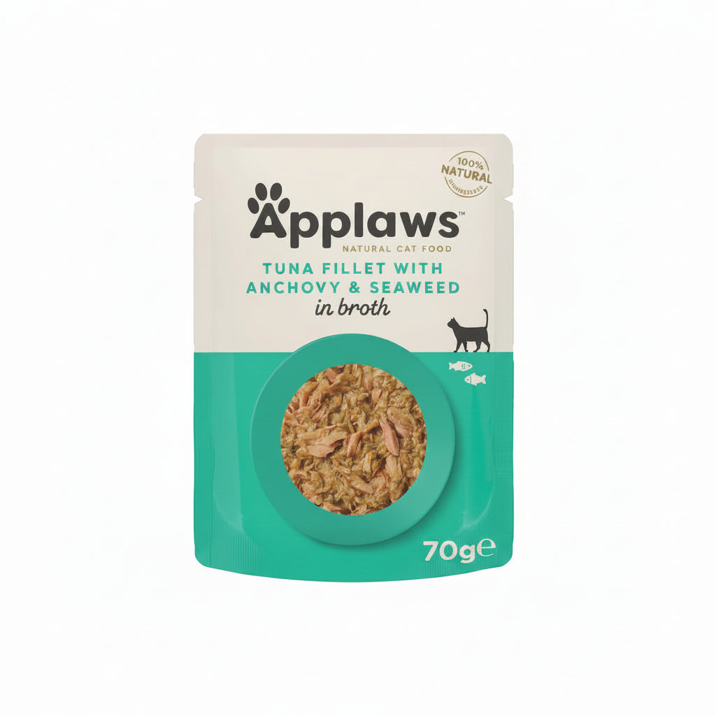 Applaws Tuna with Anchovy & Seaweed in Broth Wet Cat Food 70g