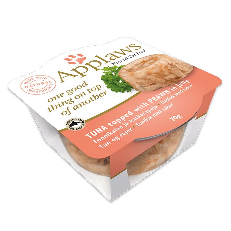 Applaws Cat Tuna & Prawn 70g Layer