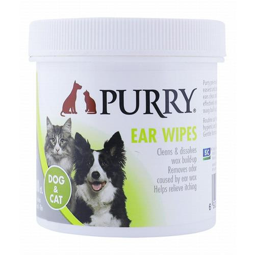 Purry Ear Wipes For Dogs And Cats -100 pcs