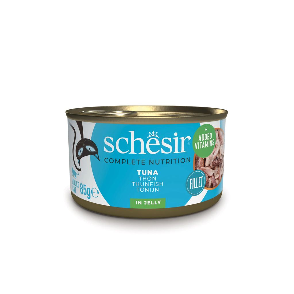 Schesir Wet Cat Food in Jelly – Tuna 85g | 12 Pack Complete Nutrition