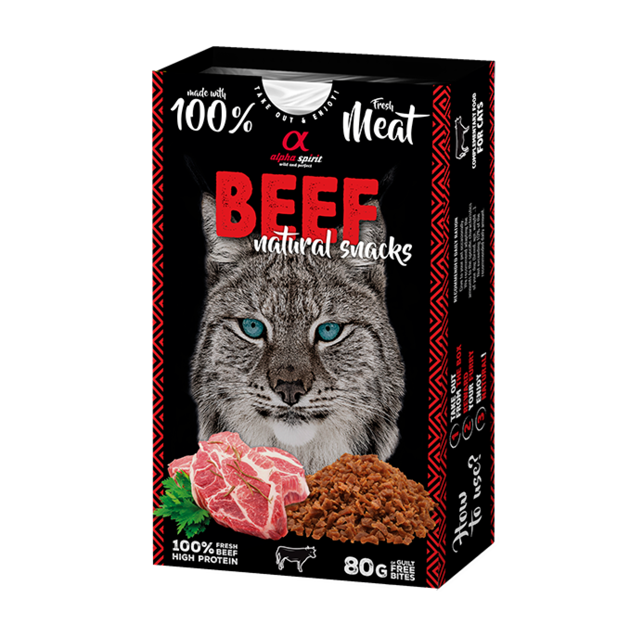 Natural Snacks for Cats Beef 80 g