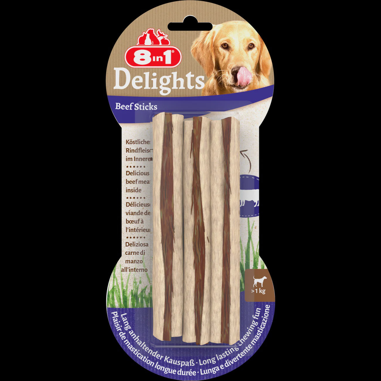 8in1 Delights Beef Sticks 3 pcs