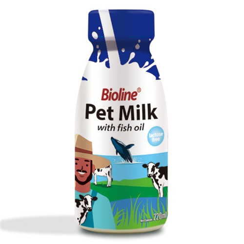 Bioline Pet Milk with Fish Oil for Cats & Dogs 220ml