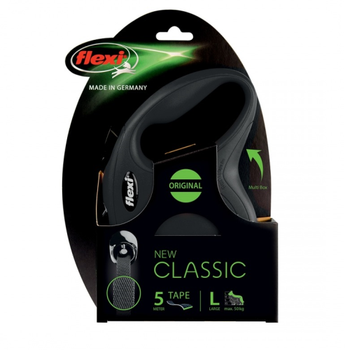 FLEXI CLASSIC MED/LRG CORD BLACK