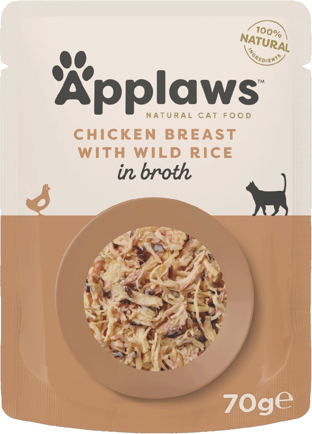 Applaws Chicken Breast with Wild Rice Wet Cat Food 70G