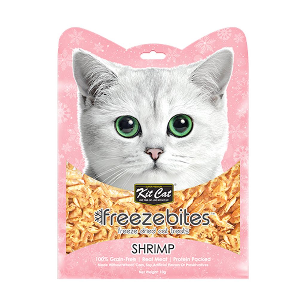 Kit Cat Freezebites Shrimp 10g – Natural Single-Ingredient Cat Treats